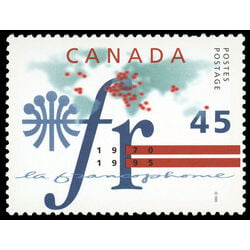 canada stamp 1589 la francophonie 45 1995