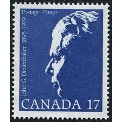 canada stamp 859i john george diefenbaker 17 1980