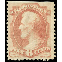 us stamp postage issues 159 lincoln 6 1873 M 004