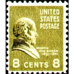 us stamp postage issues 813 martin van buren 8 1938