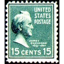 us stamp postage issues 820 james buchanan 15 1938