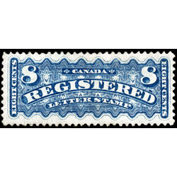canada stamp f registration f3 registered stamp 8 1876 M VFNG 048