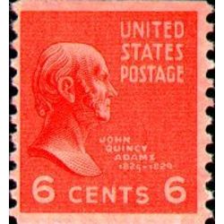 us stamp postage issues 846 john quincy adams 6 1939