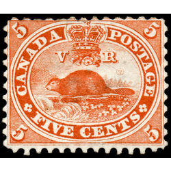 canada stamp 15 beaver 5 1859 M FOG 073
