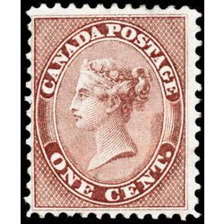 canada stamp 14 queen victoria 1 1859 M F VFOG 075