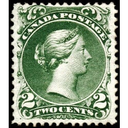 canada stamp 24b queen victoria 2 1868