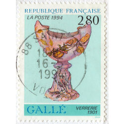 france stamp 2398 glassware 1994