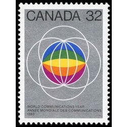 canada stamp 976i globes 32 1983