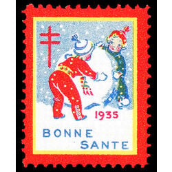 canada stamp christmas seals cs18 christmas seals 1935