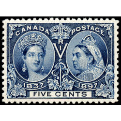canada stamp 54 queen victoria diamond jubilee 5 1897 M GEMNH 032