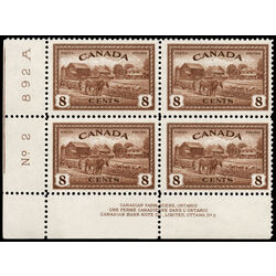 canada stamp 268 eastern farm scene 8 1946 PB LL 2