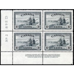 canada stamp 271 combine harvesting 20 1946 PB LL 2