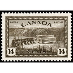 canada stamp 270 hydroelectric station quebec 14 1946
