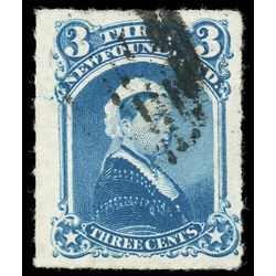 newfoundland stamp 39i queen victoria 3 1877 U F 001