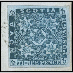 nova scotia stamp 3 pence issue 3d 1851 U XF 013