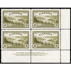 canada stamp 269 great bear lake nwt 10 1946 PB LR 1
