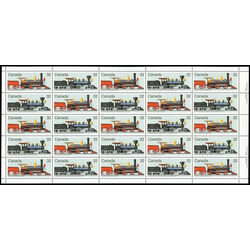 canada stamp 1037a canadian locomotives 1860 1905 2 1984 M PANE