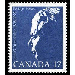 canada stamp 859 john george diefenbaker 17 1980
