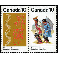 canada stamp 581i lf iroquoian couple 10 1976 M VFNH