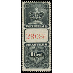canada revenue stamp fwm13 crown 1 1878