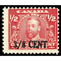 canada revenue stamp fx23 george v excise tax with overprints 1915