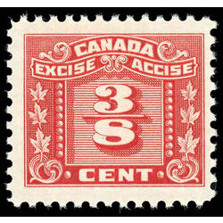 canada revenue stamp fx59 three leaf excise tax 3 8 1934