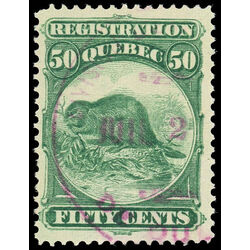 canada revenue stamp qr9 beavers 50 1870