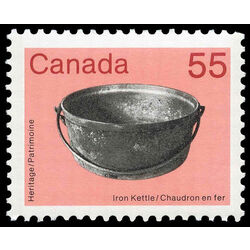 canada stamp 1082i iron kettle 55 1987