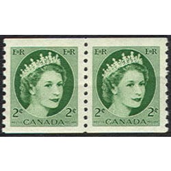 canada stamp 345pa queen elizabeth ii 1954