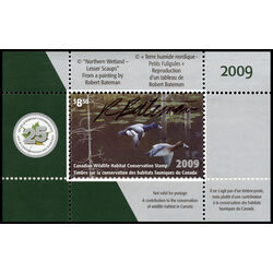 canadian wildlife habitat conservation stamp fwh25d lesser scaup 8 50 2009