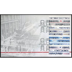 canada stamp 2031a urban transit light rail 2004 FDC