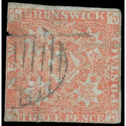 new brunswick stamp 1 pence issue 3d 1851 U DEF 012