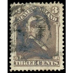 newfoundland stamp 52 queen victoria 3 1896 U VF 003