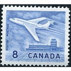 canada stamp 436i jet plane ottawa 8 1964