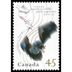 canada stamp 1566 hoary bat 45 1995