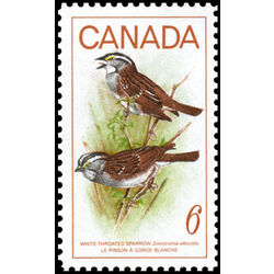 canada stamp 496i white throated sparrow 6 1969