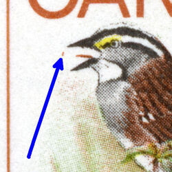 canada stamp 496i white throated sparrow 6 1969