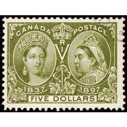 canada stamp 65 queen victoria diamond jubilee 5 1897 U F VF 045