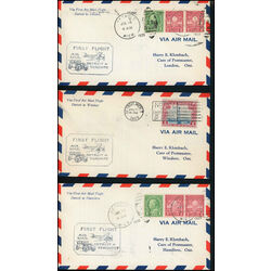 3 united states first flight covers