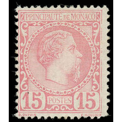 monaco stamp 5 prince charles iii 1885