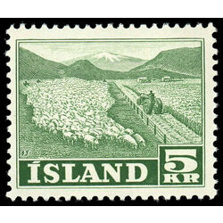 iceland stamp 268 flock of sheep 1950