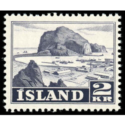 iceland stamp 267 vestman naeyjar harbor 1950