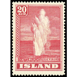 iceland stamp 204 geyser 1938