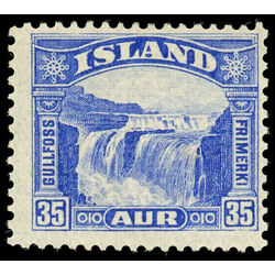 iceland stamp 172 gullfoss golden falls 1931