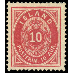 iceland stamp 11 coat of arms 1876