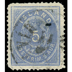 iceland stamp 9 coat of arms 1876