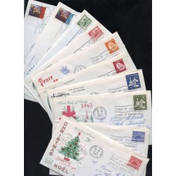 collection of 10 old canada first day covers christmas 1964 69