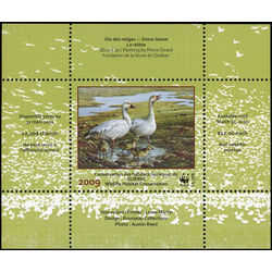 quebec wildlife habitat conservation stamp qw22aa snow geese 12 2009