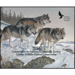 quebec wildlife habitat conservation stamp qw29 grey wolf 12 2016