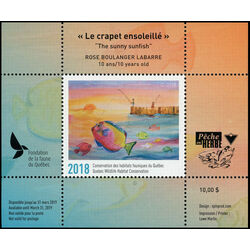 quebec wildlife habitat conservation stamp qw31 dq90 1 the sunny sunfish 10 2018